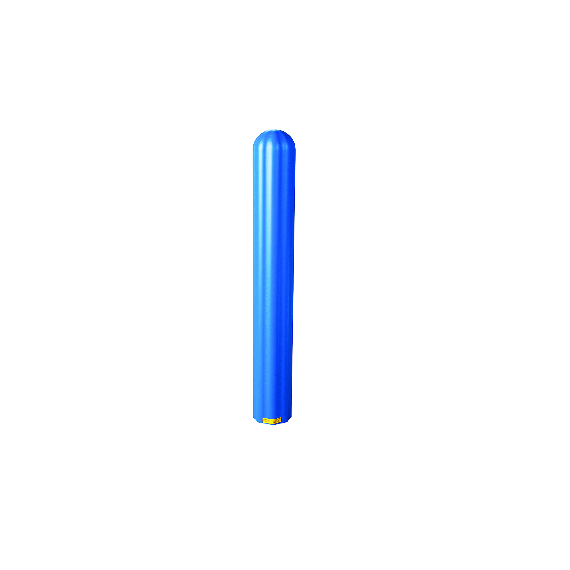 Eagle Fluted Bollard Cover — 6in. x 56in., High-Density Polyethylene, UV-Resistant, Blue, Model# 1730BL